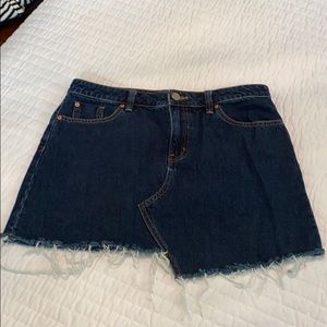 Urban Outfitters dark denim mini-skirt